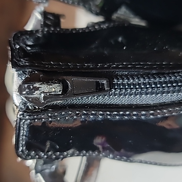 Daisy Fuentes 7.5 "carra" stiletto heels shiny black forefoot platform - Picture 8 of 13